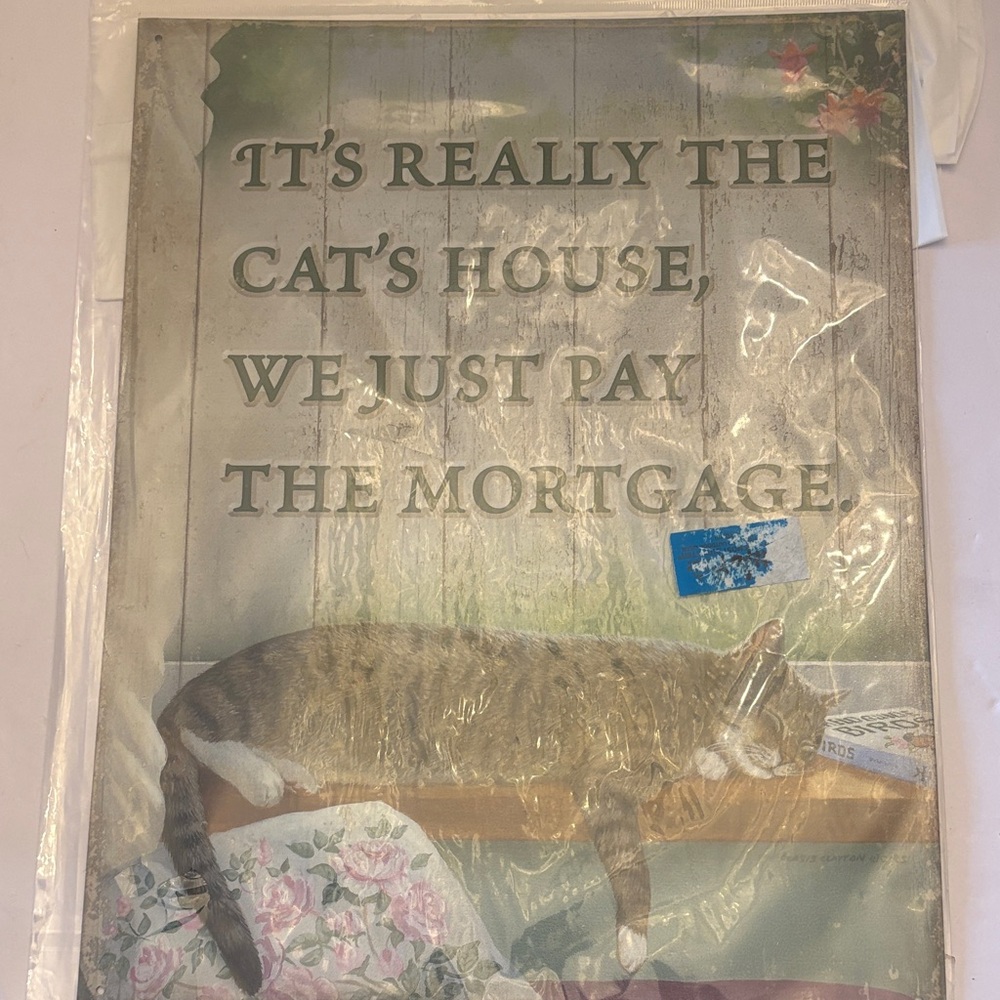 Humorous Cat-Themed Wall Art Decor